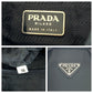 PRADA Backpack Nylon black Backpack Unisex Test Triangle With logo mens Used Authentic