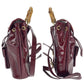 GUCCI Backpack 003 1998 0030 Patent leather wine red brown Backpack Backpack Bamboo Women Used Authentic