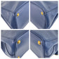 PRADA Handbag leather Blue GoldMetal Handbag Shoulder Bag 2way Safiano Galleria TriangleWith logo Women Used Authentic