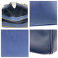 PRADA Handbag leather Blue GoldMetal Handbag Shoulder Bag 2way Safiano Galleria TriangleWith logo Women Used Authentic