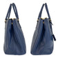 PRADA Handbag leather Blue GoldMetal Handbag Shoulder Bag 2way Safiano Galleria TriangleWith logo Women Used Authentic