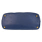 PRADA Handbag leather Blue GoldMetal Handbag Shoulder Bag 2way Safiano Galleria TriangleWith logo Women Used Authentic
