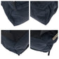 PRADA Backpack Nylon Navy SilverMetal Backpack Backpack Test Triangle With logo Women Used Authentic