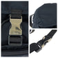 PRADA Backpack Nylon Navy SilverMetal Backpack Backpack Test Triangle With logo Women Used Authentic