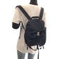 PRADA Backpack Nylon Navy SilverMetal Backpack Backpack Test Triangle With logo Women Used Authentic