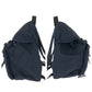 PRADA Backpack Nylon Navy SilverMetal Backpack Backpack Test Triangle With logo Women Used Authentic