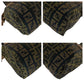 FENDI Handbag canvas Brown Gold Metal Handbag Shoulder Bag Zucca Women Used Authentic