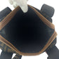 FENDI Handbag canvas Brown Gold Metal Handbag Shoulder Bag Zucca Women Used Authentic