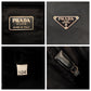PRADA Shoulder Bag Nylon Black SilverMetal Shoulder Bag Sacoche Test Triangle With logo Women Used Authentic