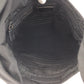 PRADA Shoulder Bag Nylon Black SilverMetal Shoulder Bag Sacoche Test Triangle With logo Women Used Authentic