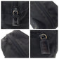 PRADA Handbag Nylon Black SilverMetal Handbag Tote Bag Test Triangle With logo Women Used Authentic