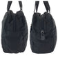 PRADA Handbag Nylon Black SilverMetal Handbag Tote Bag Test Triangle With logo Women Used Authentic