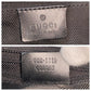 GUCCI Tote Bag 002 1119 GG canvas, leather gray black black Tote Bag Shoulder Bag Women Used Authentic
