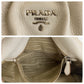 PRADA Shoulder Bag leather White SilverMetal Women Used Authentic