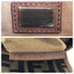 FENDI Shoulder Bag canvas Brown Gold Metal Shoulder Bag pochette Zucca FF logo Women Used Authentic