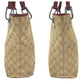 GUCCI Tote Bag 120840 GG canvas Beige Red SilverMetal Tote Bag handbag Women Used Authentic