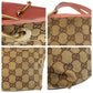 GUCCI Tote Bag 120844 GG canvas, leather Beige Pink Gold Metal Tote Bag handbag Women Used Authentic