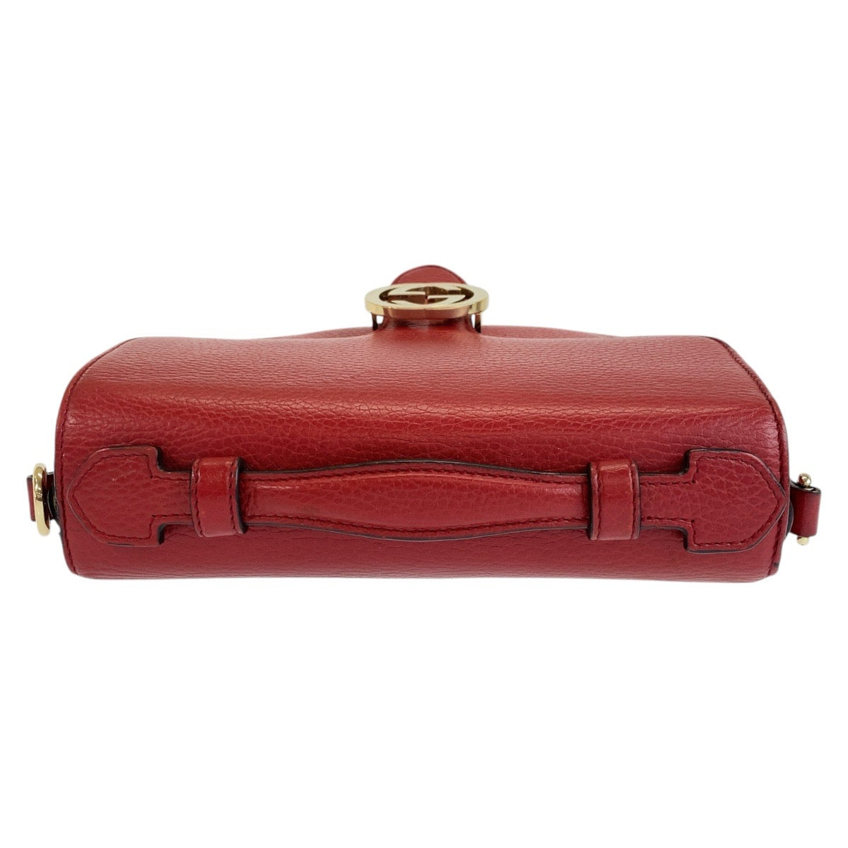 GUCCI Shoulder Bag 510302 leather Red Interlocking
