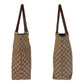 GUCCI Tote Bag 002 1098 GG canvas, leather Beige Brown Gold Metal Tote Bag Shoulder Bag Women Used Authentic