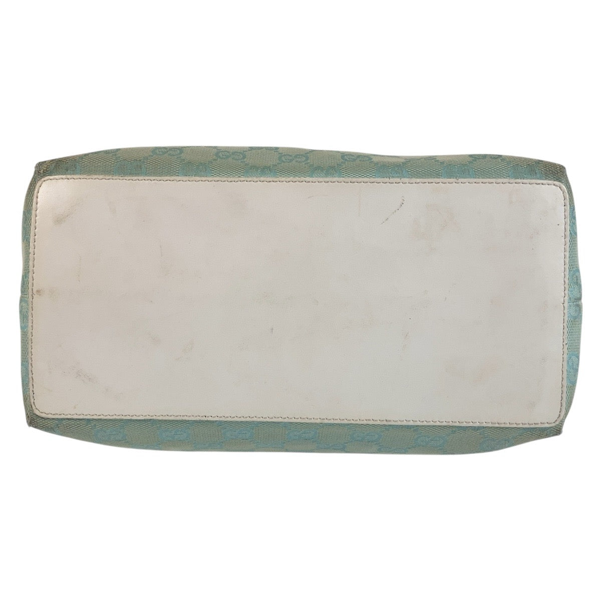 GUCCI Tote Bag 002 1098 GG canvas, leather Mint Green Gold Metal Tote Bag Shoulder Bag Women Used Authentic