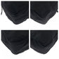 PRADA Handbag Nylon Black SilverMetal Handbag Tote Bag Test Triangle With logo Women Used Authentic