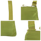 PRADA Shoulder Bag Nylon Light Green Gold Metal Shoulder Bag Sacoche Test Triangle With logo Women Used Authentic