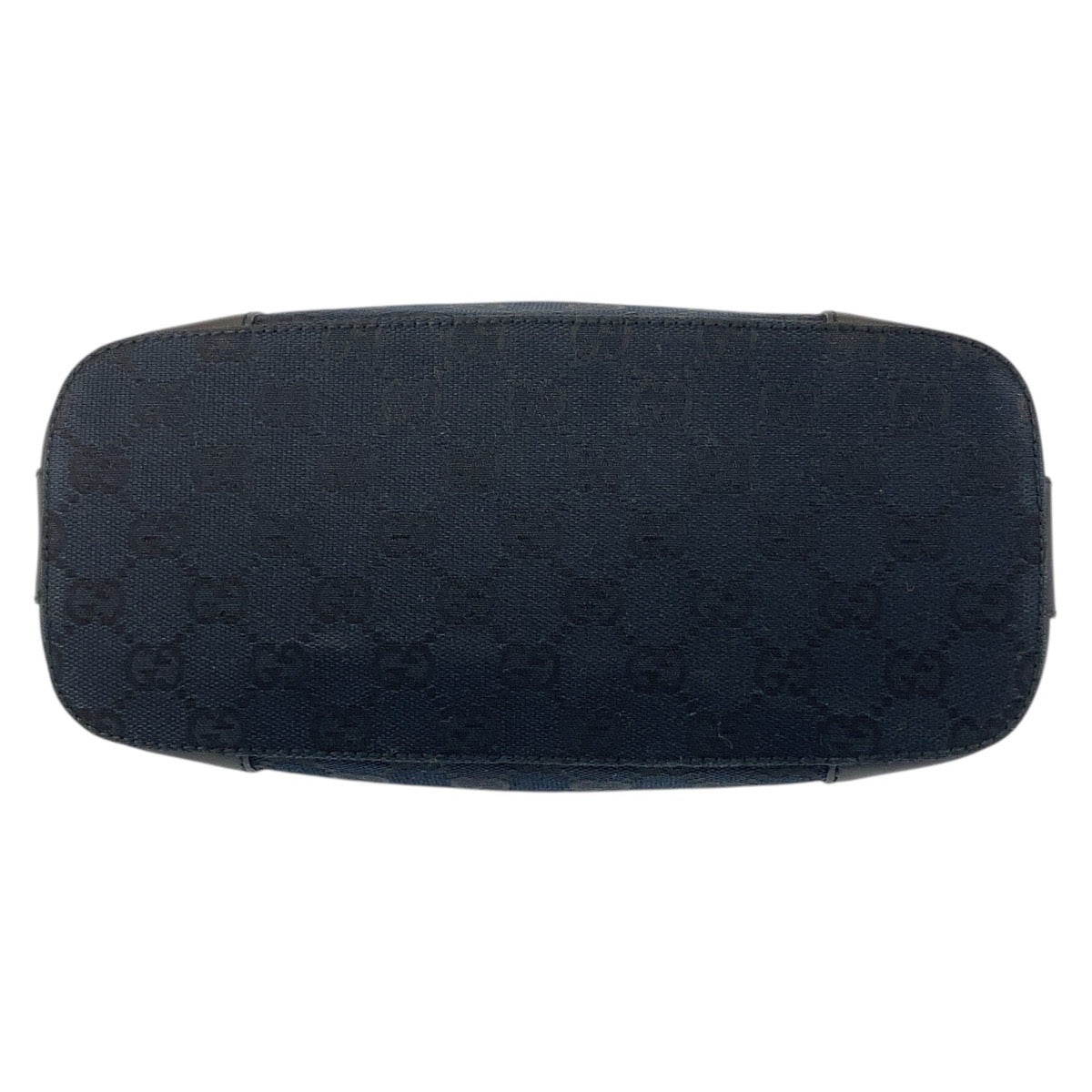 GUCCI Shoulder Bag 001 4204 GG canvas, leather Black GoldMetal Women Used Authentic