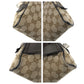 GUCCI Sling bag 449174 GG canvas, leather Brown Silver Metal Sling bag Waist bag mens Used Authentic