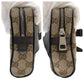 GUCCI Sling bag 449174 GG canvas, leather Brown Silver Metal Sling bag Waist bag mens Used Authentic