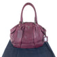 PRADA Tote Bag leather Purple SilverMetal Tote Bag Shoulder Bag Vitterodino Women Used Authentic