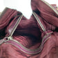 PRADA Tote Bag leather Purple SilverMetal Tote Bag Shoulder Bag Vitterodino Women Used Authentic