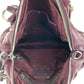 PRADA Tote Bag leather Purple SilverMetal Tote Bag Shoulder Bag Vitterodino Women Used Authentic