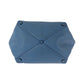 PRADA Tote Bag leather Blue GoldMetal Tote Bag handbag Vitterodino Triangle With logo Women Used Authentic