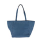 PRADA Tote Bag leather Blue GoldMetal Tote Bag handbag Vitterodino Triangle With logo Women Used Authentic