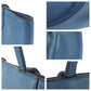 PRADA Tote Bag leather Blue GoldMetal Tote Bag handbag Vitterodino Triangle With logo Women Used Authentic