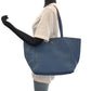 PRADA Tote Bag leather Blue GoldMetal Tote Bag handbag Vitterodino Triangle With logo Women Used Authentic