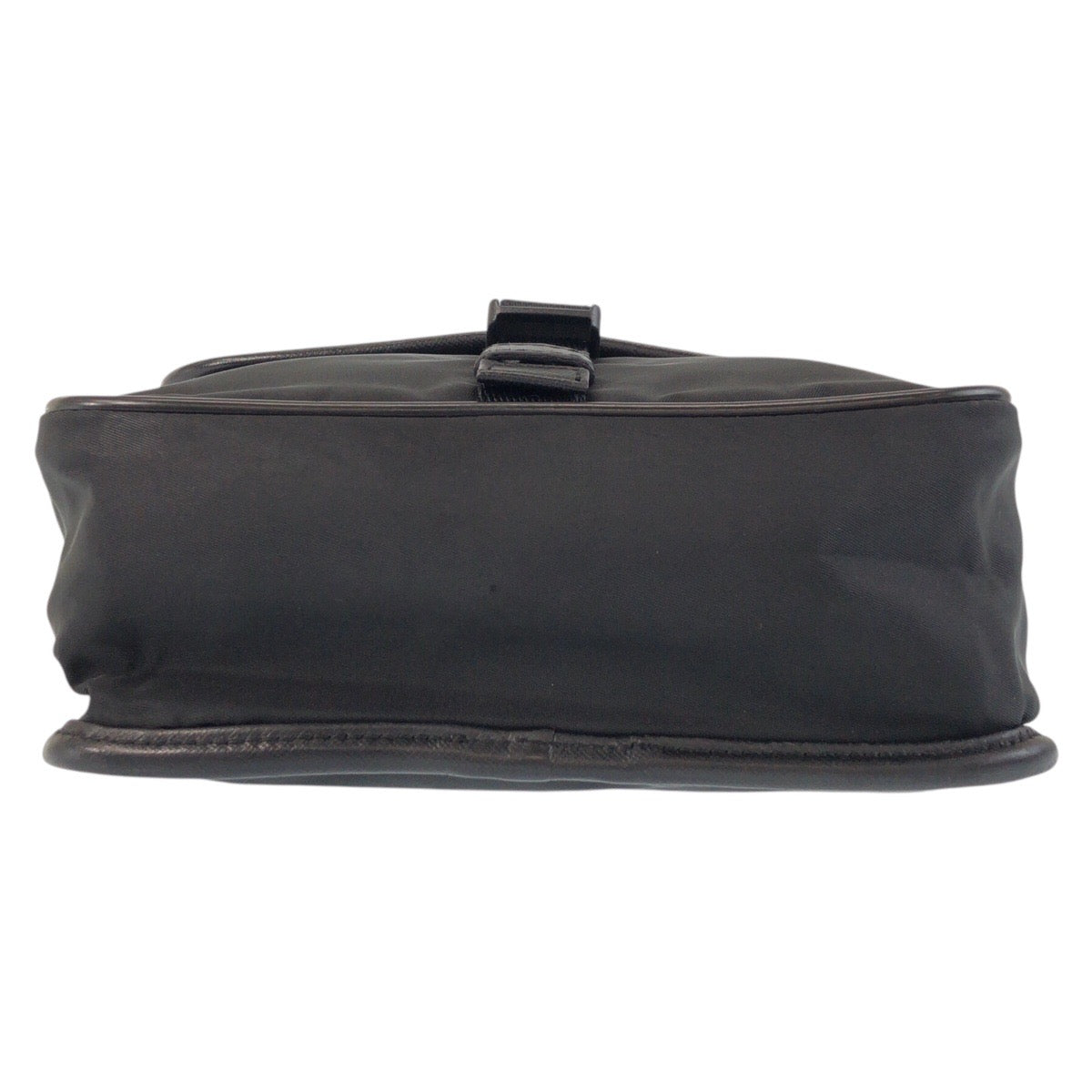 PRADA Shoulder Bag Nylon black Shoulder Bag pochette Test Triangle With logo Women Used Authentic