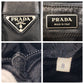 PRADA Shoulder Bag Nylon black Shoulder Bag pochette Test Triangle With logo Women Used Authentic
