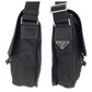 PRADA Shoulder Bag Nylon black Shoulder Bag pochette Test Triangle With logo Women Used Authentic