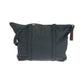 PRADA Tote Bag Nylon Black GoldMetal Tote Bag Shoulder Bag Test Logo embroidery Women Used Authentic