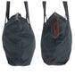 PRADA Tote Bag Nylon Black GoldMetal Tote Bag Shoulder Bag Test Logo embroidery Women Used Authentic