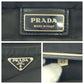 PRADA Shoulder Bag Nylon Black SilverMetal Shoulder Bag pochette Test Triangle With logo mens Used Authentic