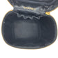 CHANEL Handbag Caviar skin Black Gold Metal Handbags Vanity Pouches COCO Mark Women Used Authentic