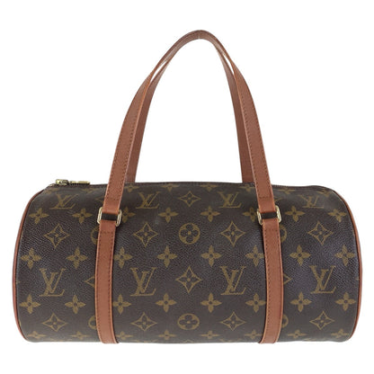 LOUIS VUITTON Handbag M51365 PVC, Leather Brown Gold Metal Handbags Mini Boston Duffel bag Papillon30 Women Used Authentic