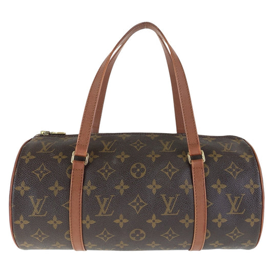 LOUIS VUITTON Handbag M51365 PVC, Leather Brown Gold Metal Handbags Mini Boston Duffel bag Papillon30 Women Used Authentic