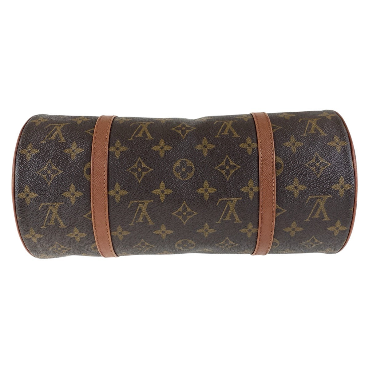 LOUIS VUITTON Handbag M51365 PVC, Leather Brown Gold Metal Handbags Mini Boston Duffel bag Papillon30 Women Used Authentic