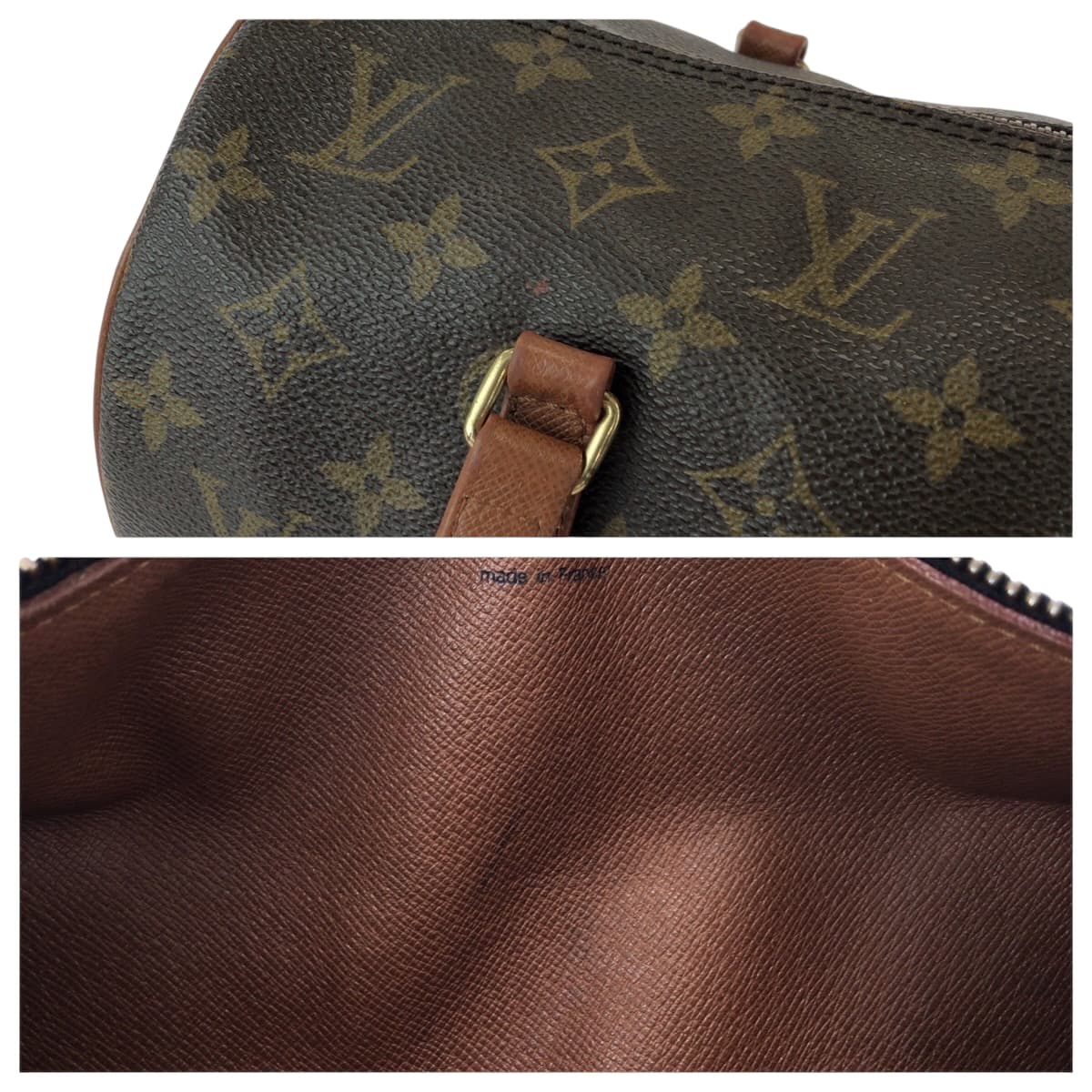 LOUIS VUITTON Handbag M51385 PVC Brown Mini Boston Duffel bag handbag Monogram Papillon 30 Women Used Authentic