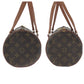LOUIS VUITTON Handbag M51385 PVC Brown Mini Boston Duffel bag handbag Monogram Papillon 30 Women Used Authentic