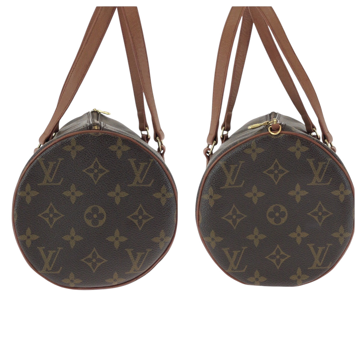 LOUIS VUITTON Handbag M51385 PVC Brown Mini Boston Duffel bag handbag Monogram Papillon 30 Women Used Authentic