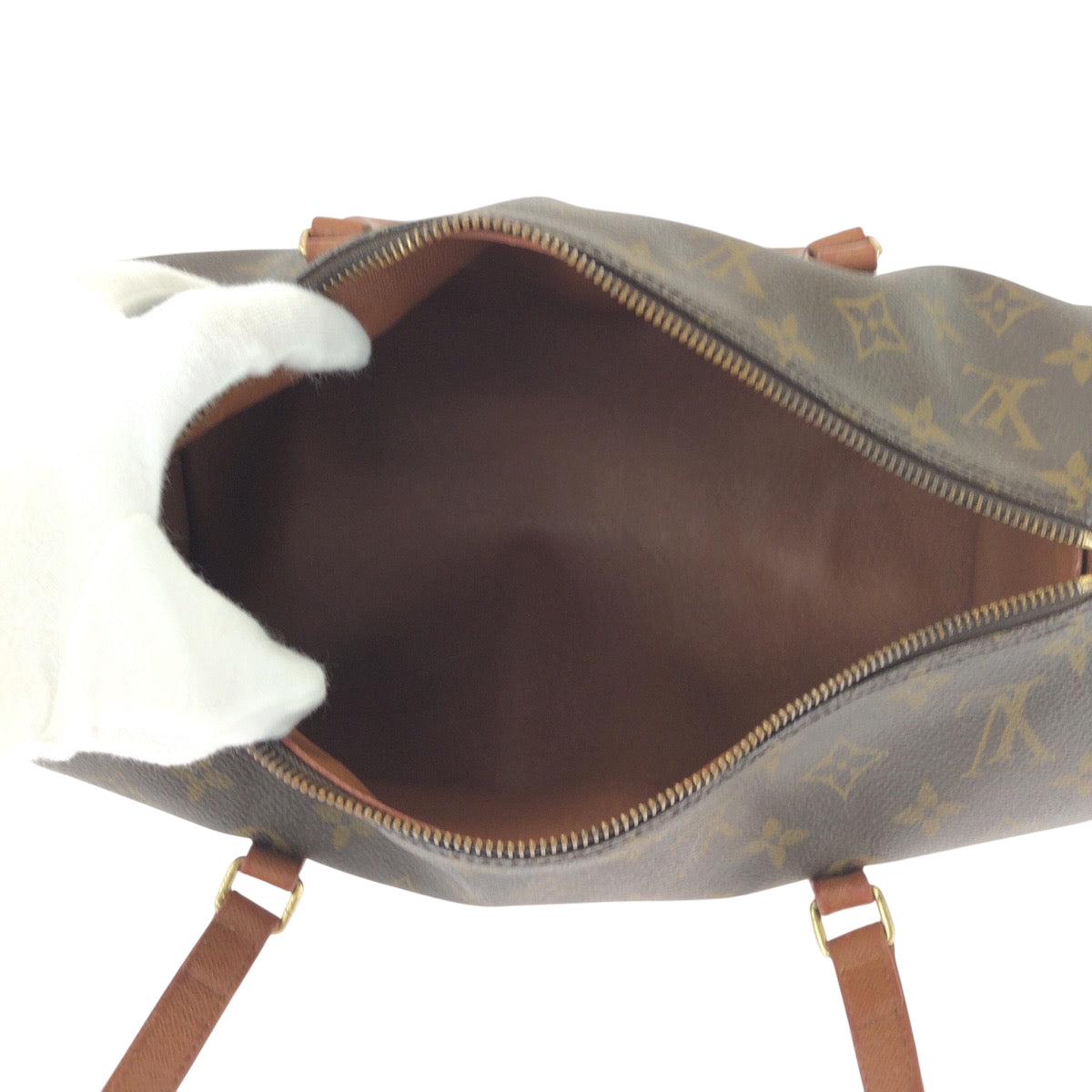 LOUIS VUITTON Handbag M51385 PVC Brown Mini Boston Duffel bag handbag Monogram Papillon 30 Women Used Authentic